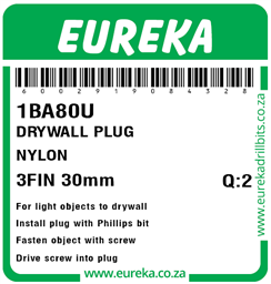 1BA80 - Drywall Plug Nylon -1BA80_Label_T